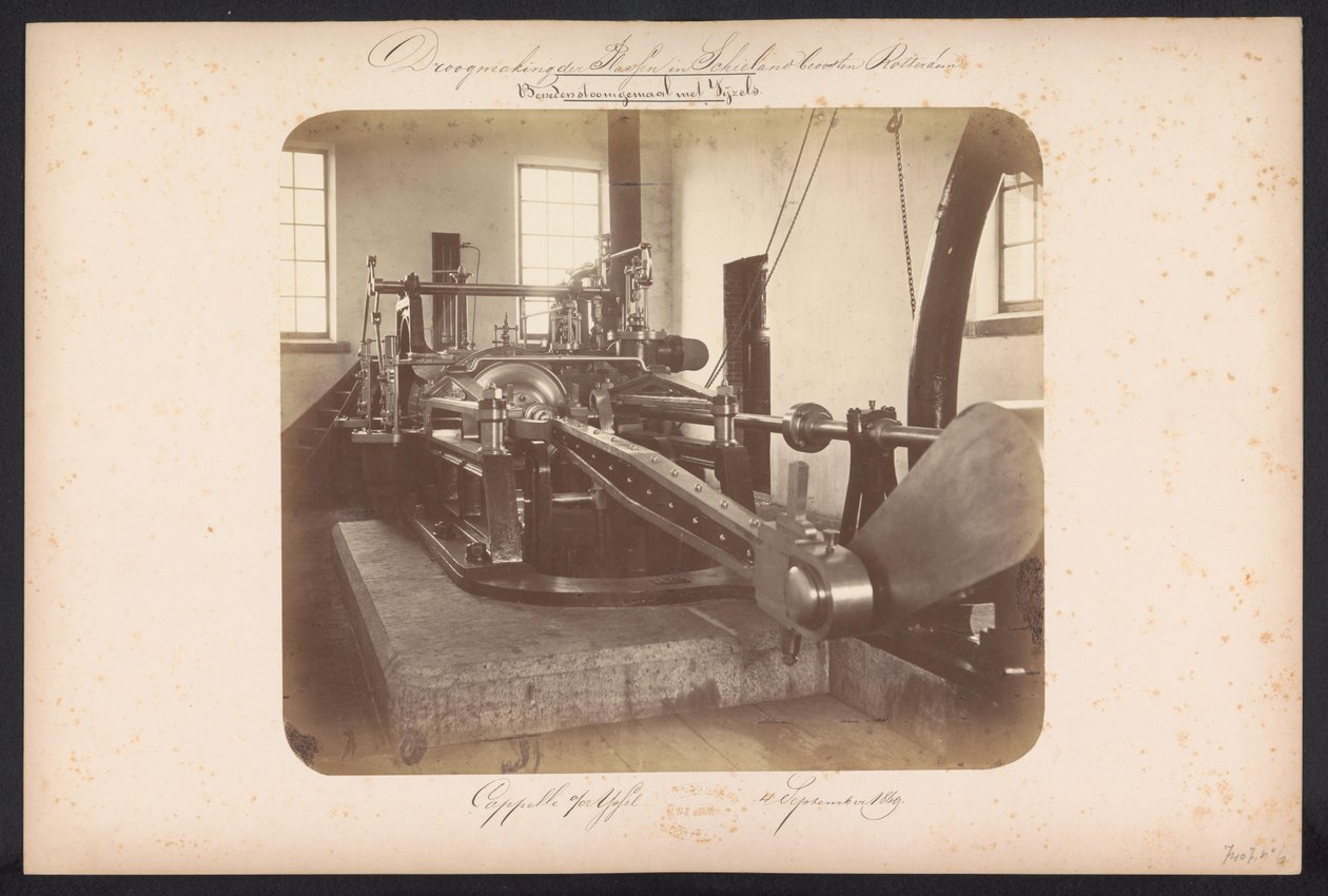Lower Steam Pump with Screws, Cappelle aan den IJssel, 4 September 1869 by Jacobus van Gorkom jr.