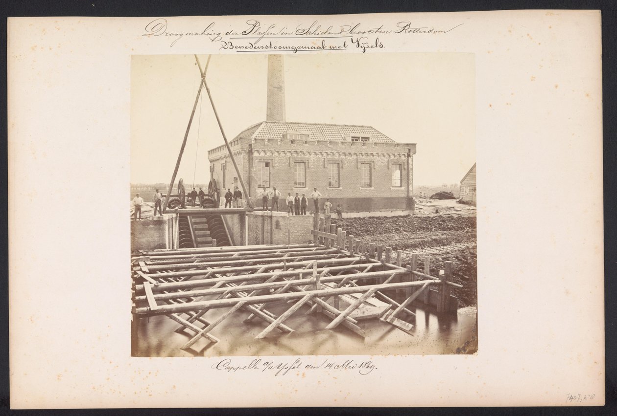 Lower Pumping Station with Screws / Capelle aan den IJssel, May 14, 1869 by Jacobus van Gorkom jr.