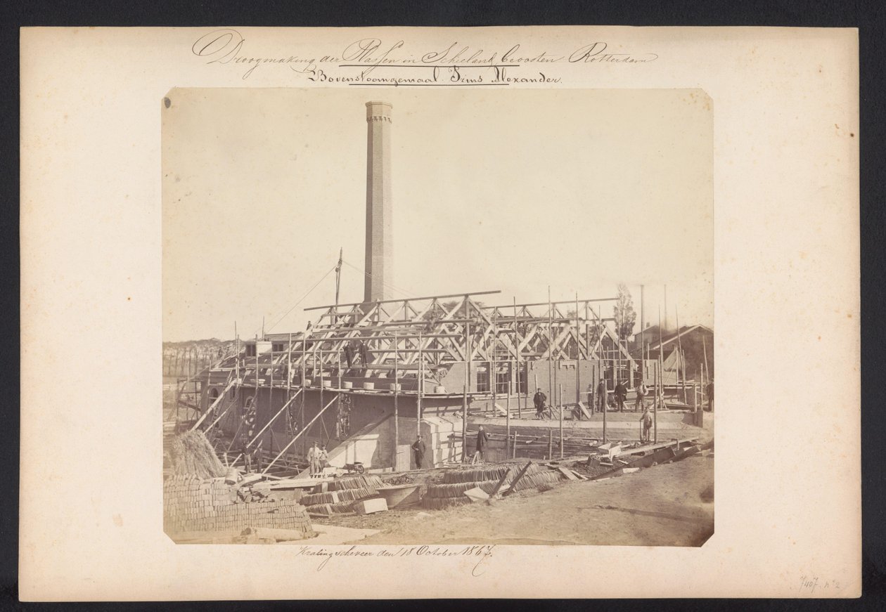 Upper Steam Pumping Station Prince Alexander / Kralingscheveer October 18, 1867 by Jacobus van Gorkom jr.