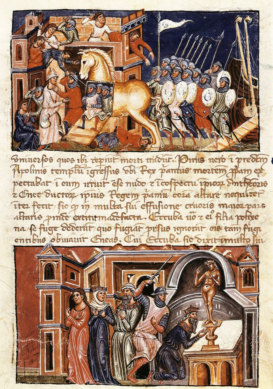 Siege and Assault of the City of Troy by Jacome Cromberger