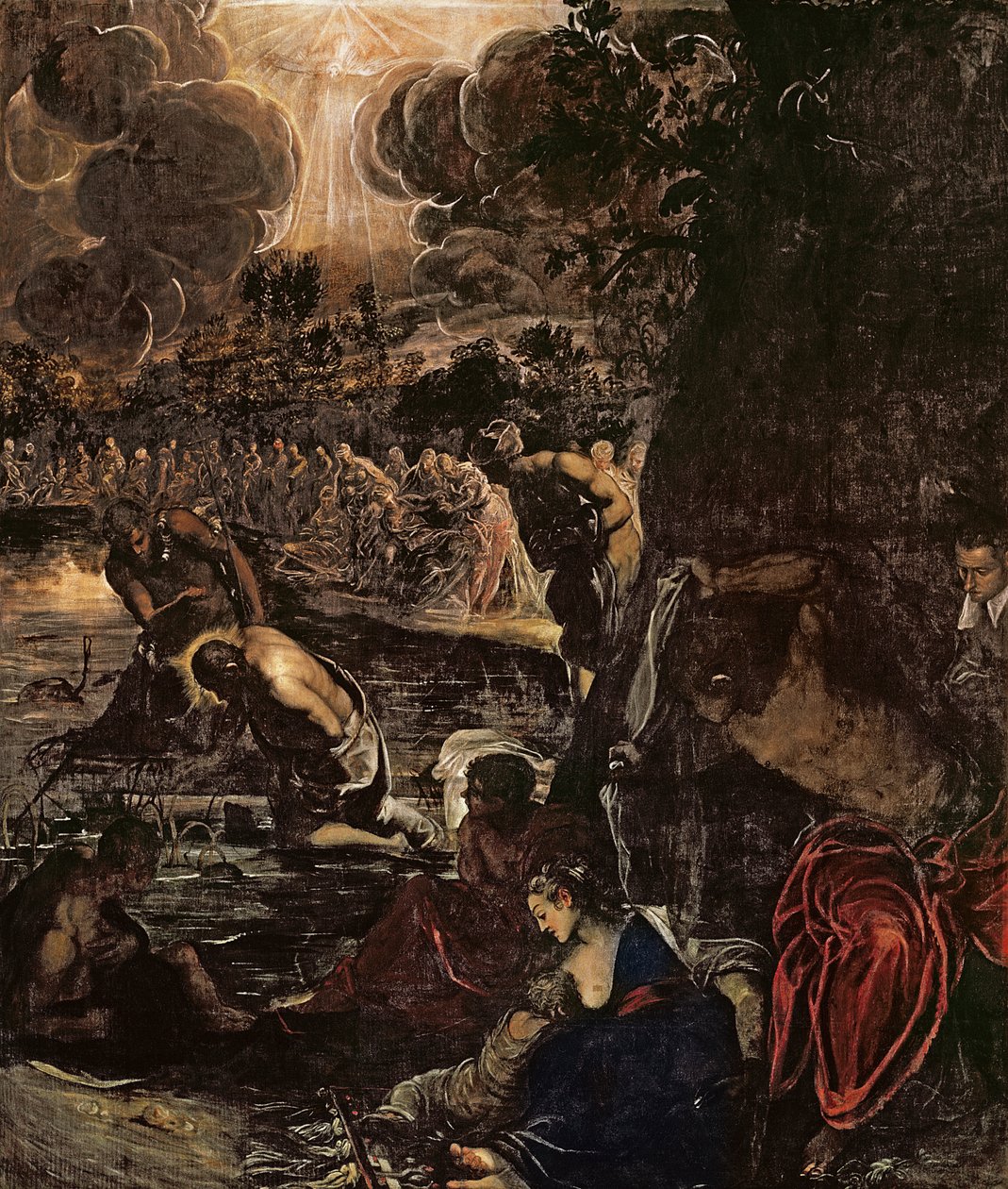 The Baptism of Christ by Jacopo Robusti Tintoretto