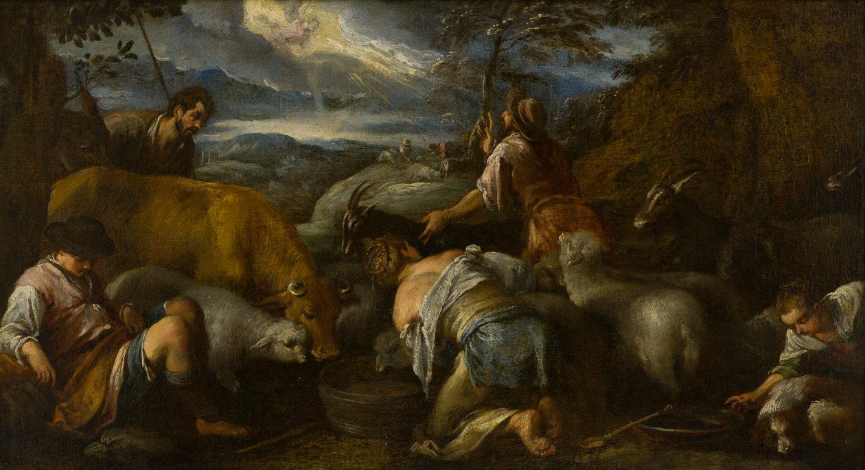 The Annunciation of the Shepherds by Jacopo Bassano