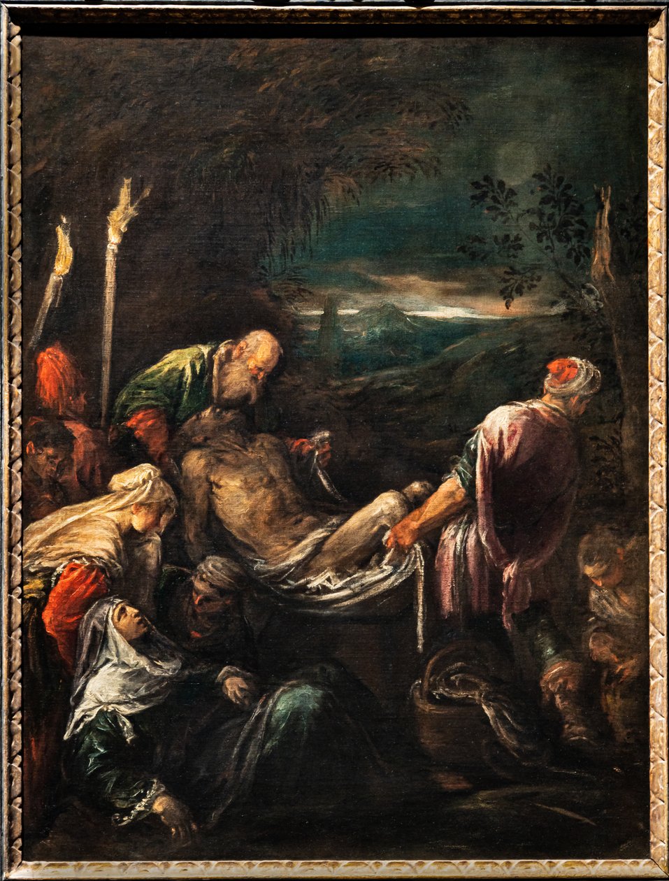 Burial of the body of Christ, c.1580 by Jacopo (1510 92) Bassano