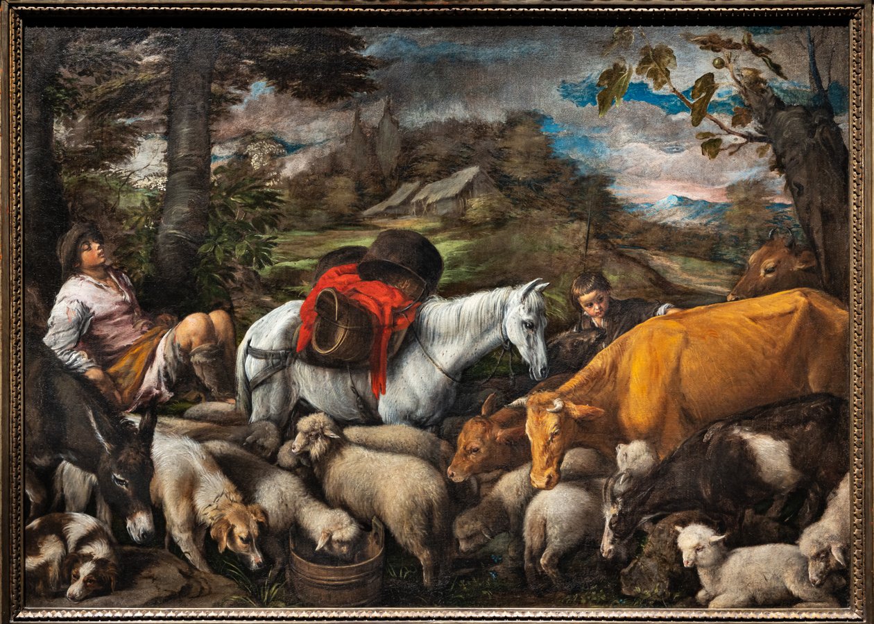 Pastoral (The White Horse) by Jacopo (1510 92) Bassano