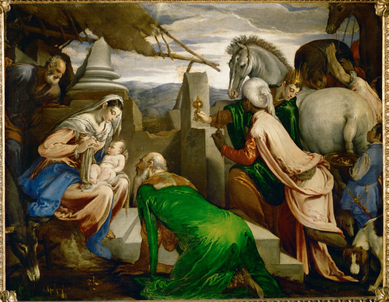 The Adoration of the Magi by Jacopo (1510 92) Bassano