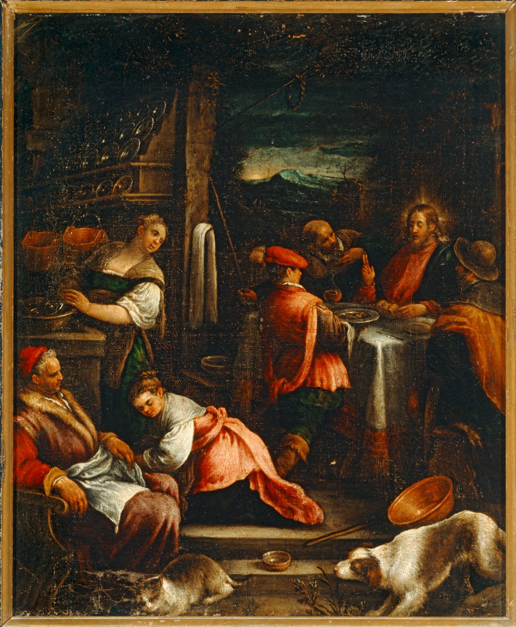 The Supper at Emmaus by Jacopo (1510-92) Bassano