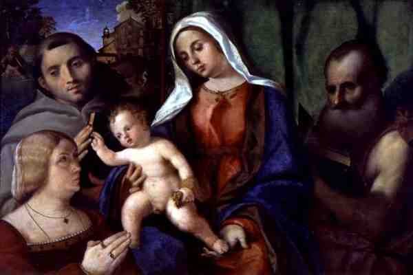 Sacra Conversazione with a Donor by Jacopo (c.1480 1528) Palma