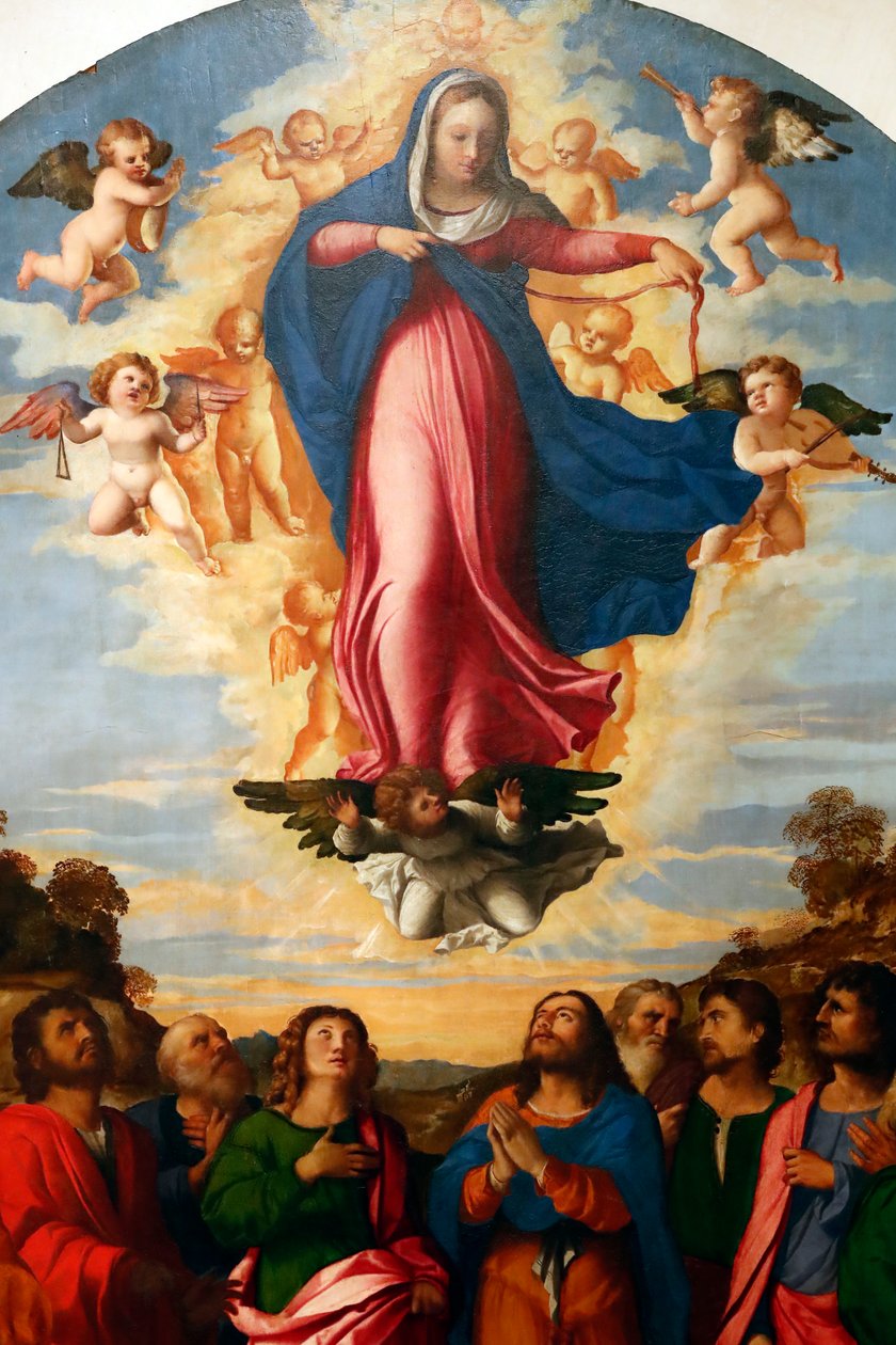 The Assumption of the Virgin, by Palma il Vecchio Serina 1513 by Jacopo (c.1480 1528) Palma