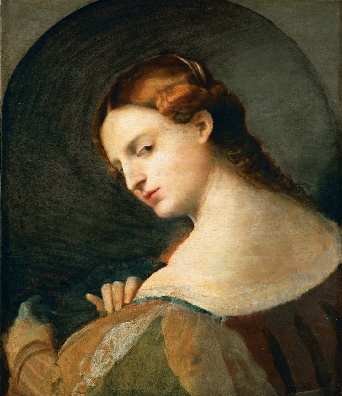 Portrait of a Young Woman in Profile by Jacopo (c.1480 1528) Palma