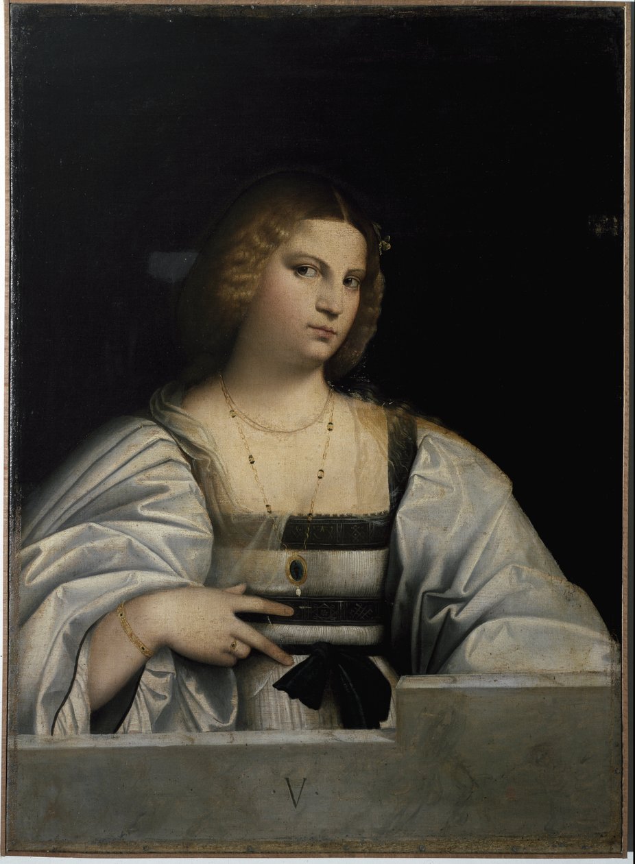 Portrait of a lady, Allegory of Virginity by Jacopo (c.1480 1528) Palma