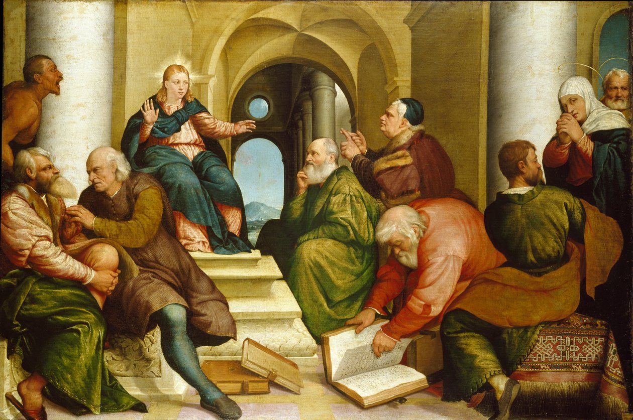 Christ among the Doctors by Jacopo Bassano il vecchio