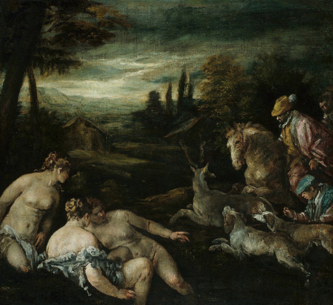Diana and Actaeon, 1585-92 by Jacopo Bassano il vecchio