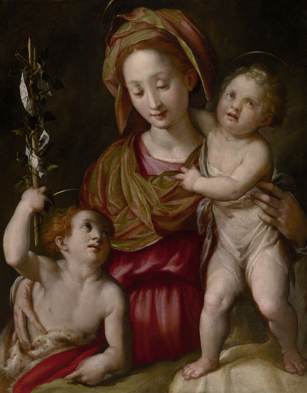 Madonna and Child with the Young St. John the Baptist by Jacopo Chimenti Empoli