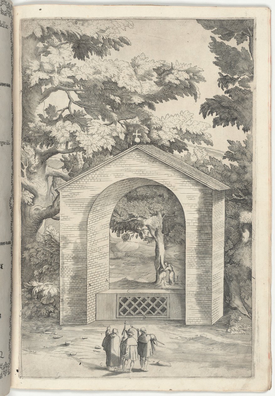 Chapel of the Spring in the Beech Tree [plate Q] by Jacopo Ligozzi