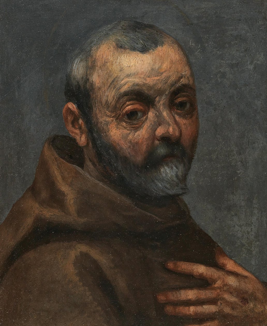 Self-Portrait As A Monk by Jacopo Palma il Giovane the Younger
