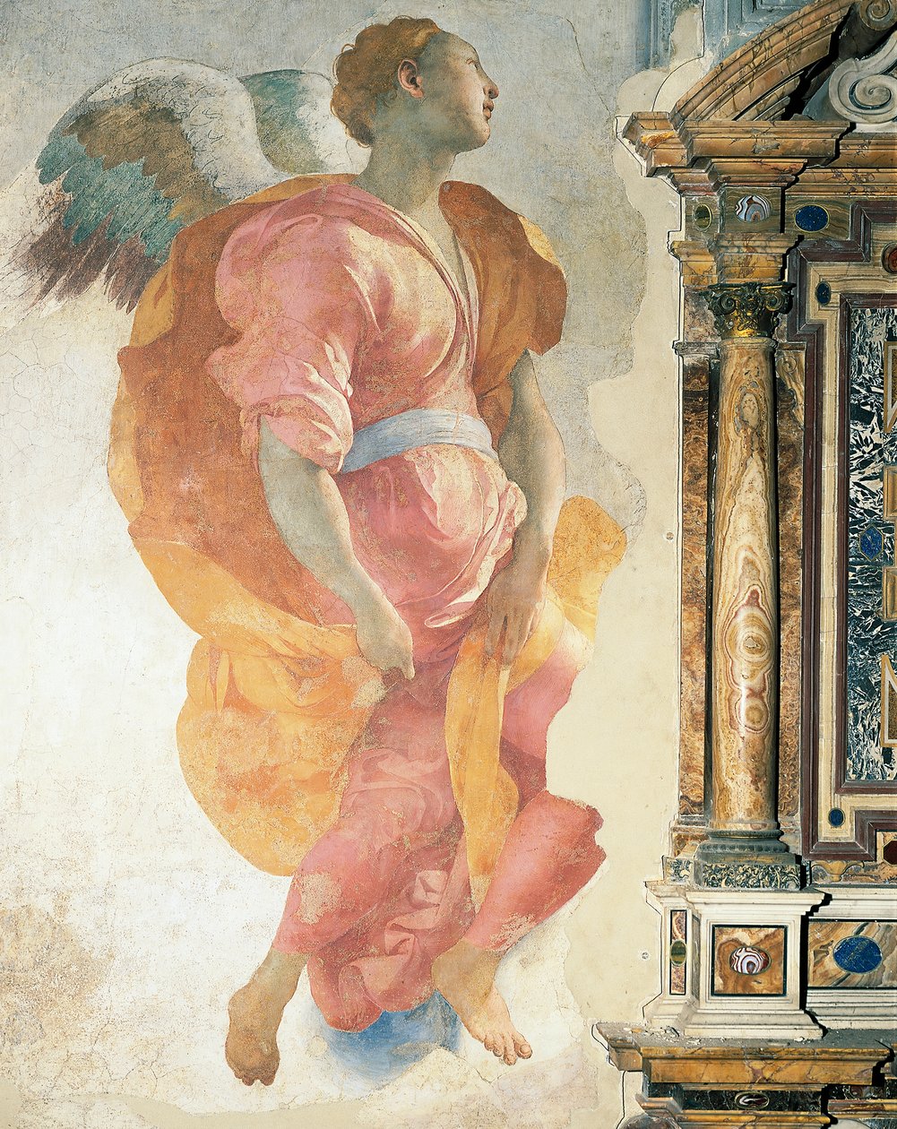 Archangel Gabriel, Capponi Chapel, Church of Santa Felicita, Florence by Jacopo Pontormo