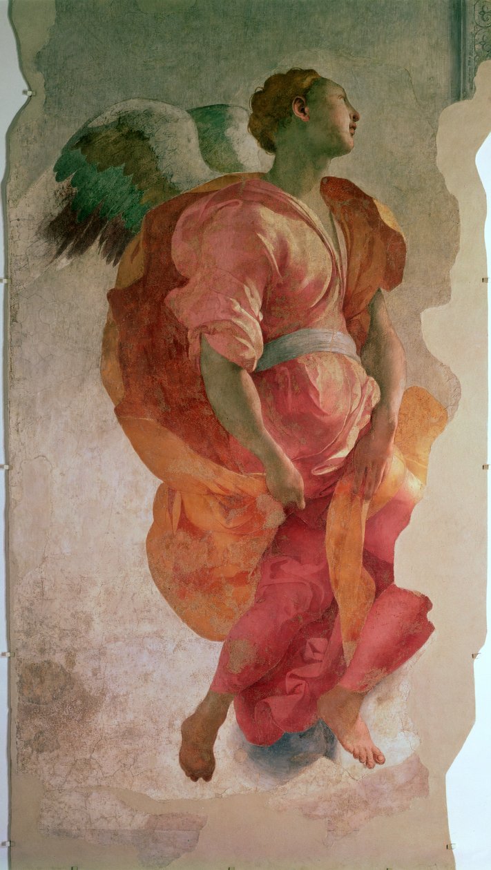 The Annunciation (detail) by Jacopo Pontormo