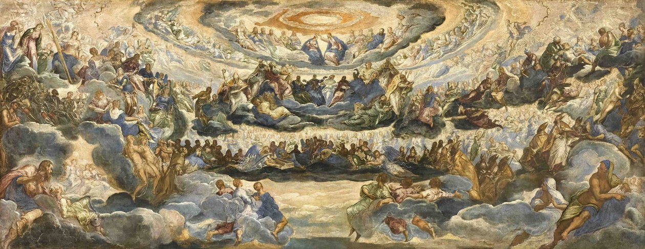 The Coronation of the Virgin Paradise by Jacopo Robusti Tintoretto