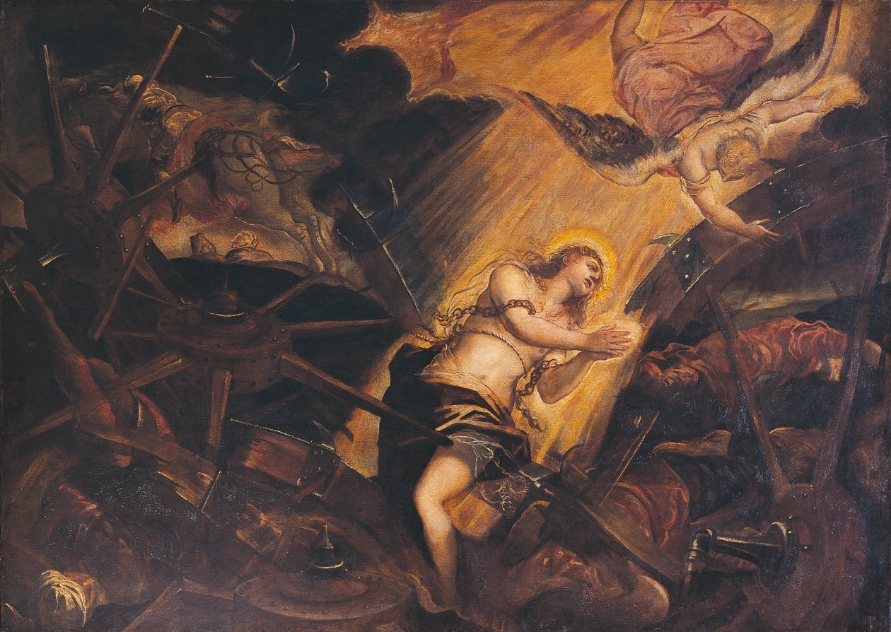 The Martyrdom of St Catherine, by Jacopo Robusti, Known as the Tintoretto, Patriarchal Palace, Venice, Italy by Jacopo Robusti Tintoretto