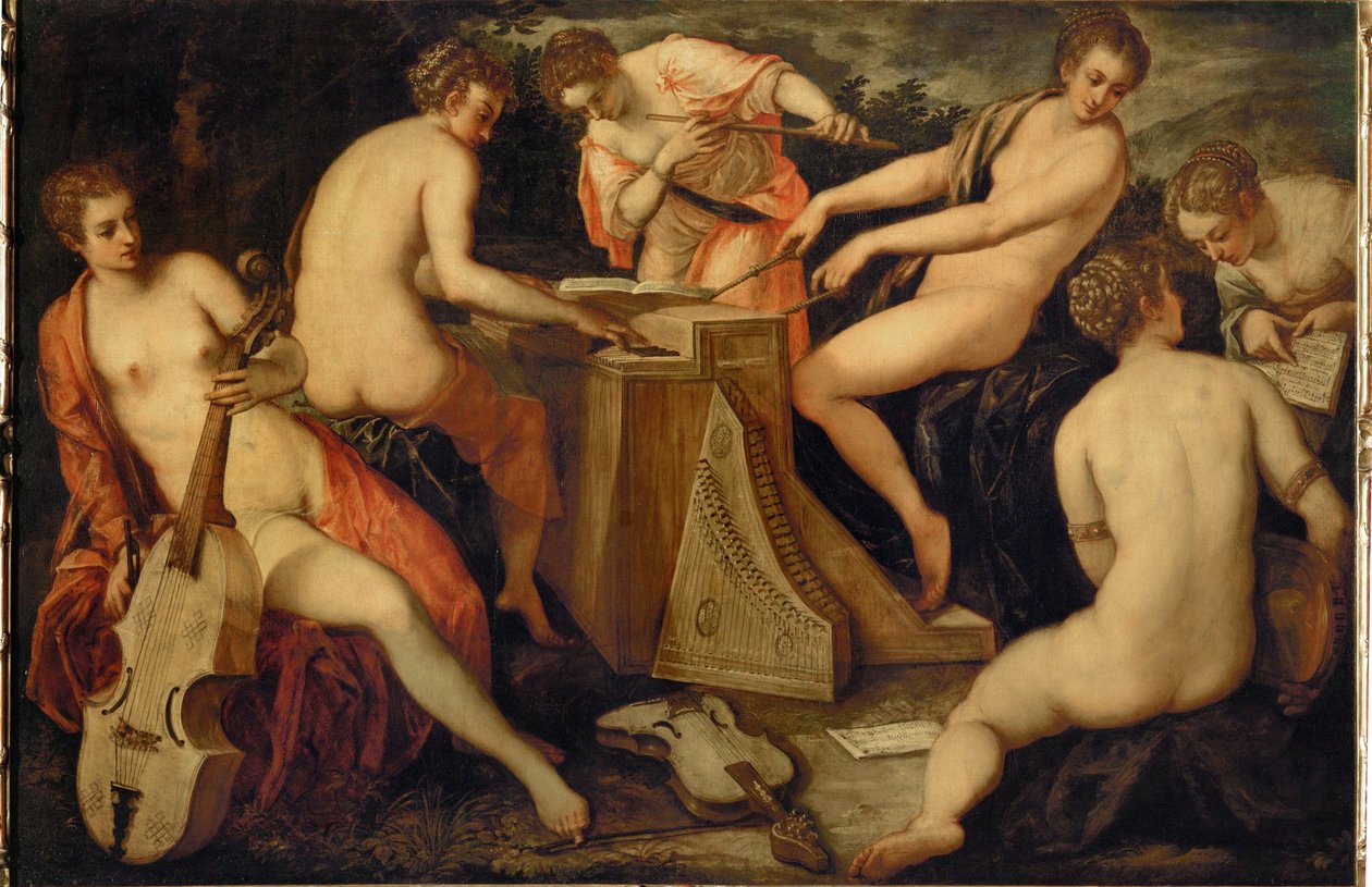 Women Making Music, Perhaps an Allegory of Music by Jacopo Robusti Tintoretto
