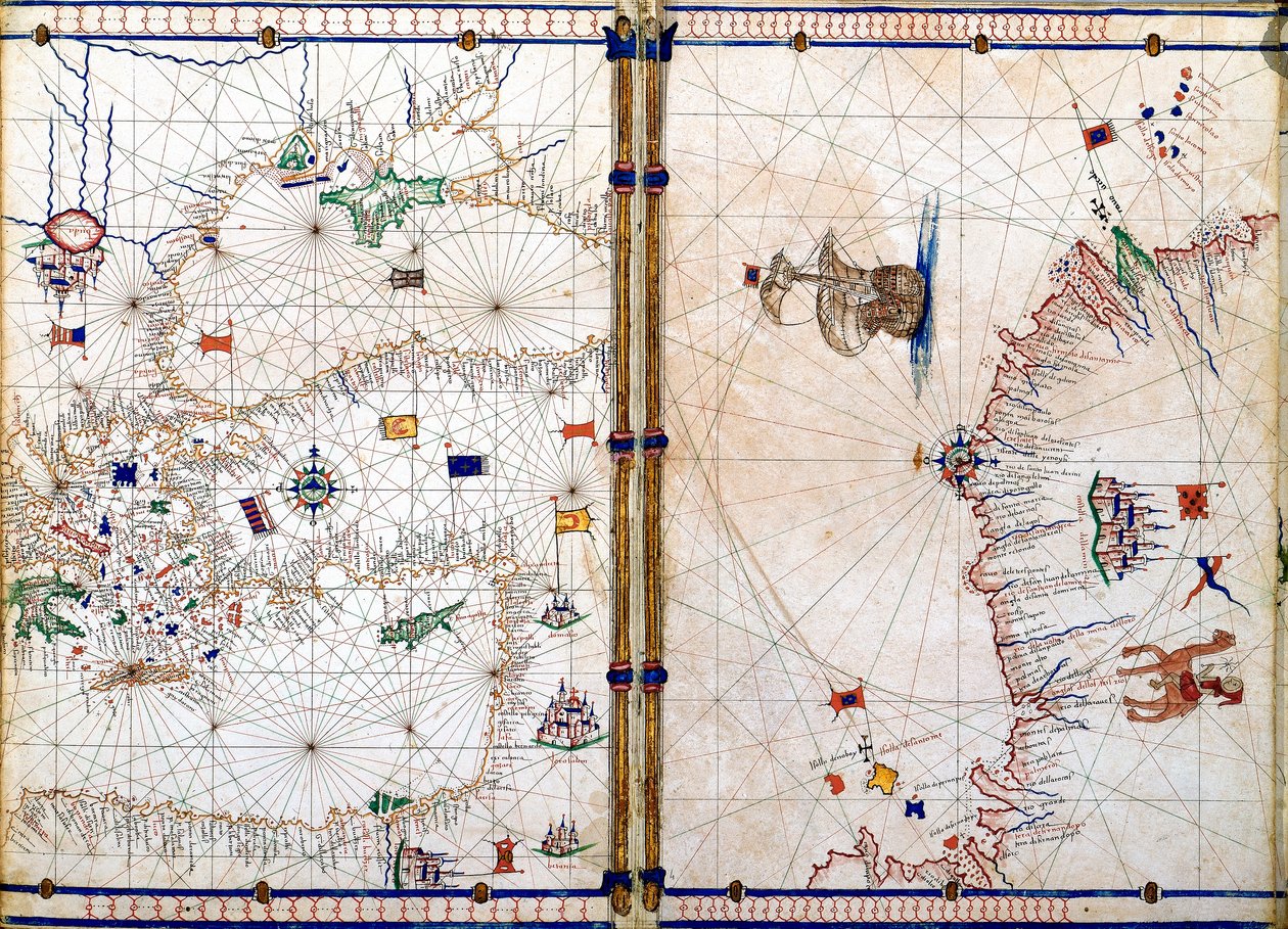 Damascus and Jerusalem (detail) by Jacopo Russo