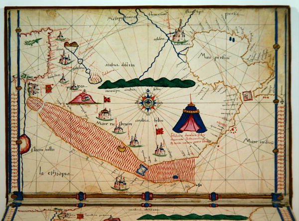 Map of the Red Sea, from the Carte Geografiche by Jacopo Russo