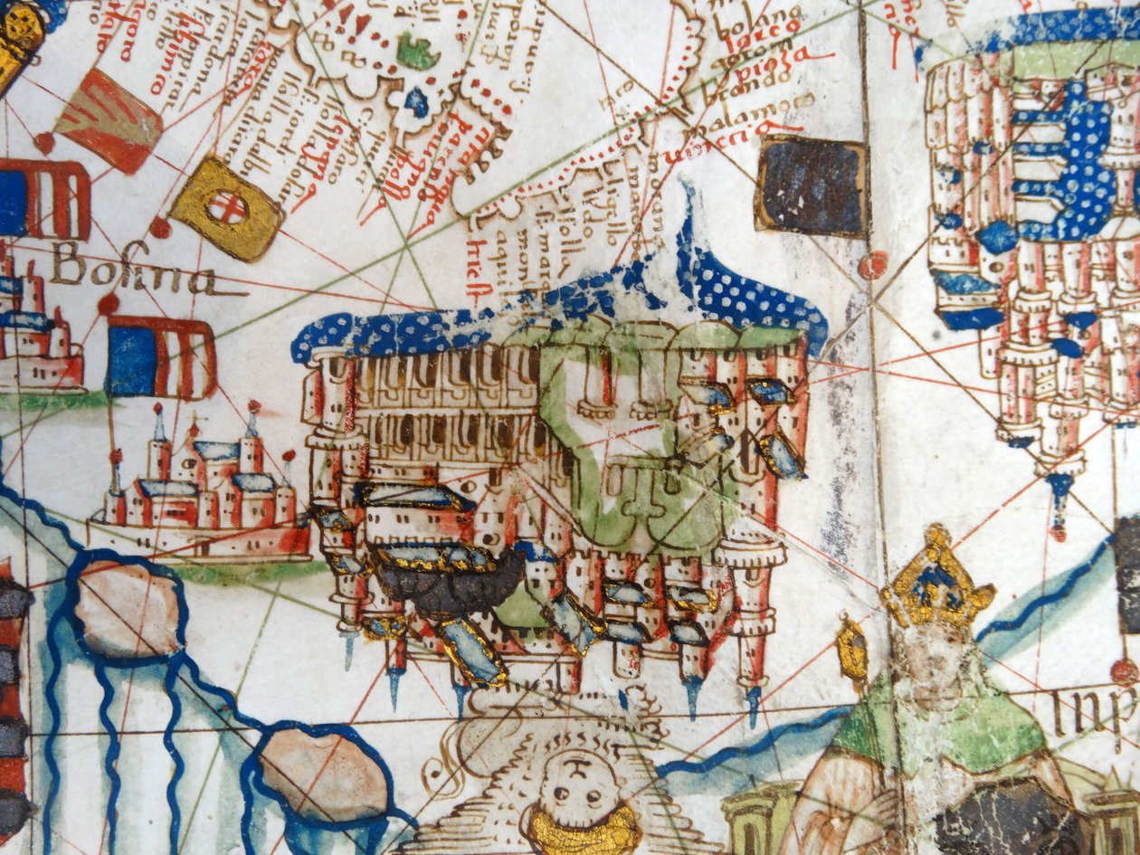 Renaissance map of Europe, Jacopo Russo (after) 1528 by Jacopo Russo