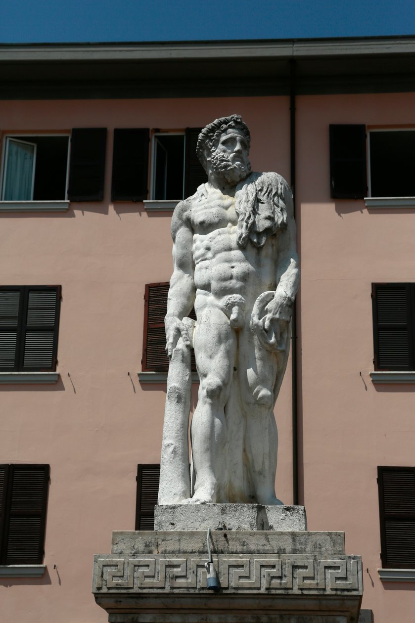 Statue of Hercules by Jacopo Sansovino, Brescello, Province of Emilia Romagna, Italy by Jacopo Sansovino