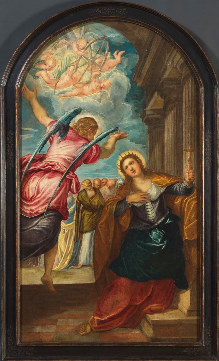 The Angel foretelling Saint Catherine of Alexandria of her martyrdom by Jacopo Tintoretto