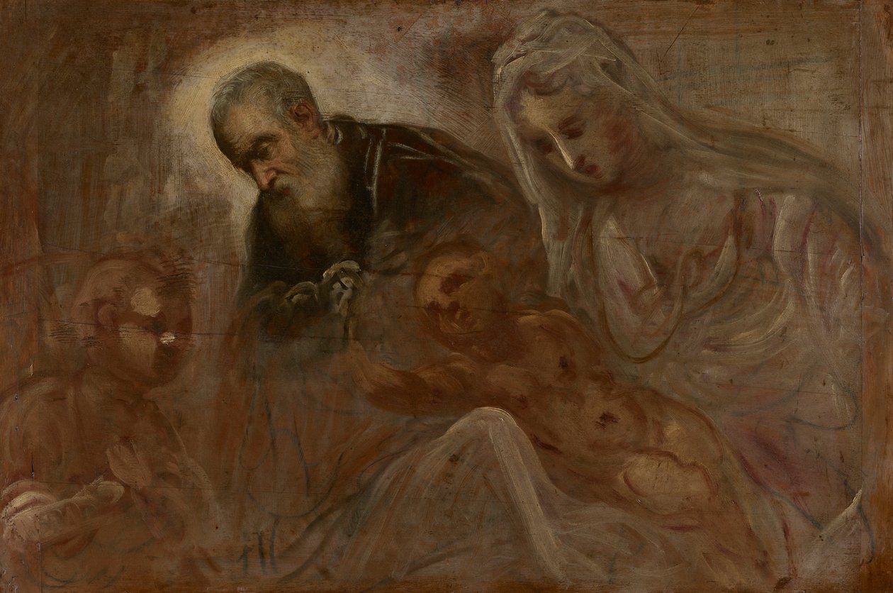 The Holy Family with the Young Saint John the Baptist by Jacopo Tintoretto