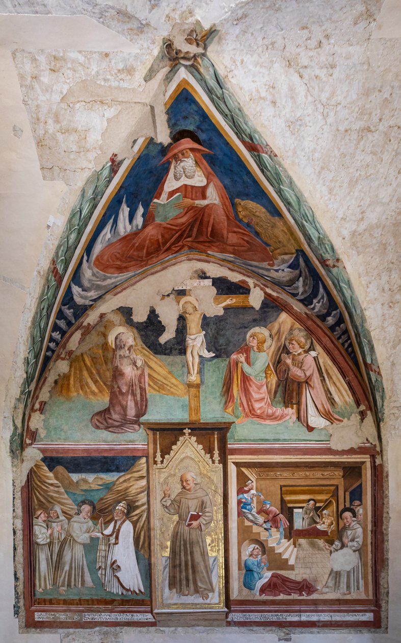 Stories of S. Bernardino and Saints, Church of St. Francis, Chapel of St. Bernardino of Siena by Jacopo Vincioli