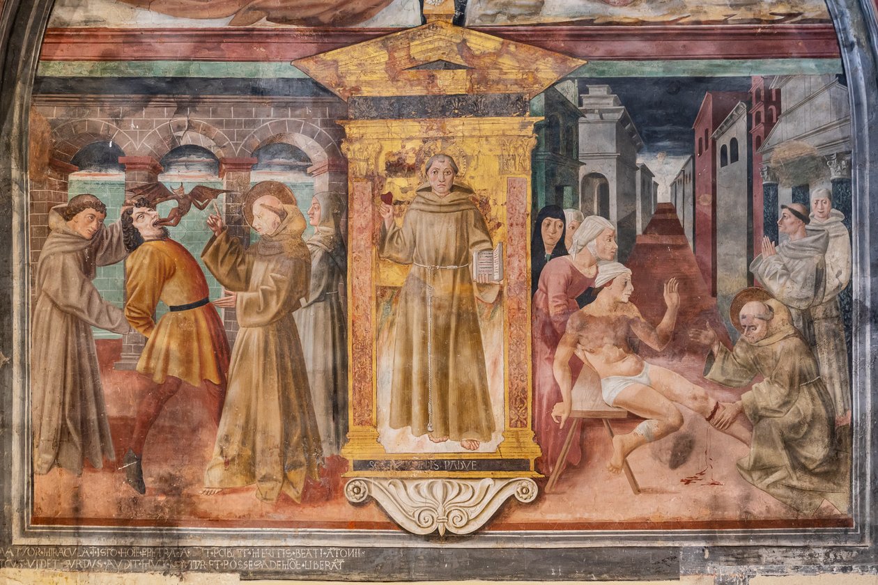 Stories of St. Anthony of Padua, Niche of St. Anthony of Padua, mid-fifteenth century by Jacopo Vincioli