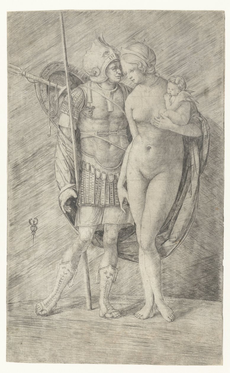 Mars in Armor and Naked Venus with Cupid by Jacopo de