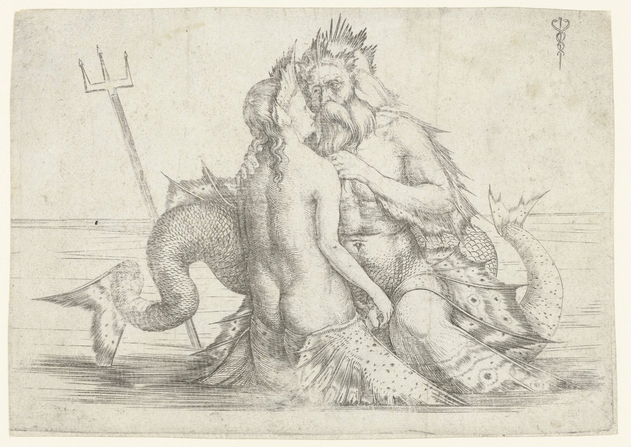 Triton and Nereid Embracing by Jacopo de