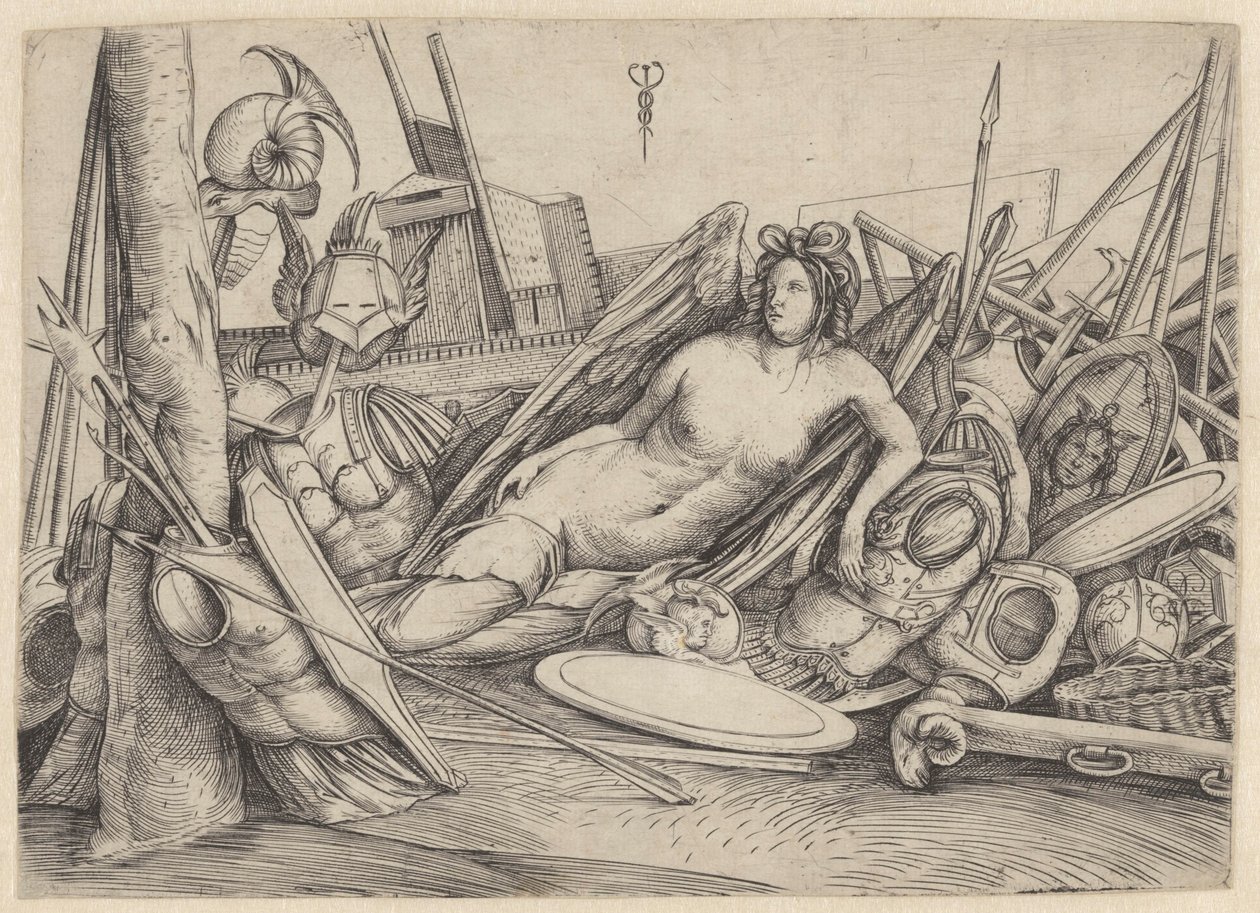 Victory Reposing amidst War Trophies by Jacopo de