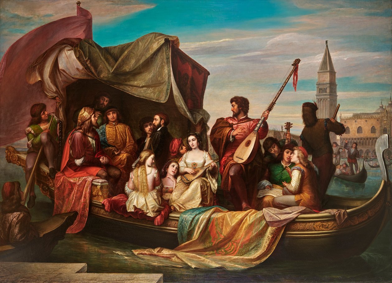Giovanni Bellini and Albrecht Dürer Celebrated by Venetian Artists by Jacopo de Andrea