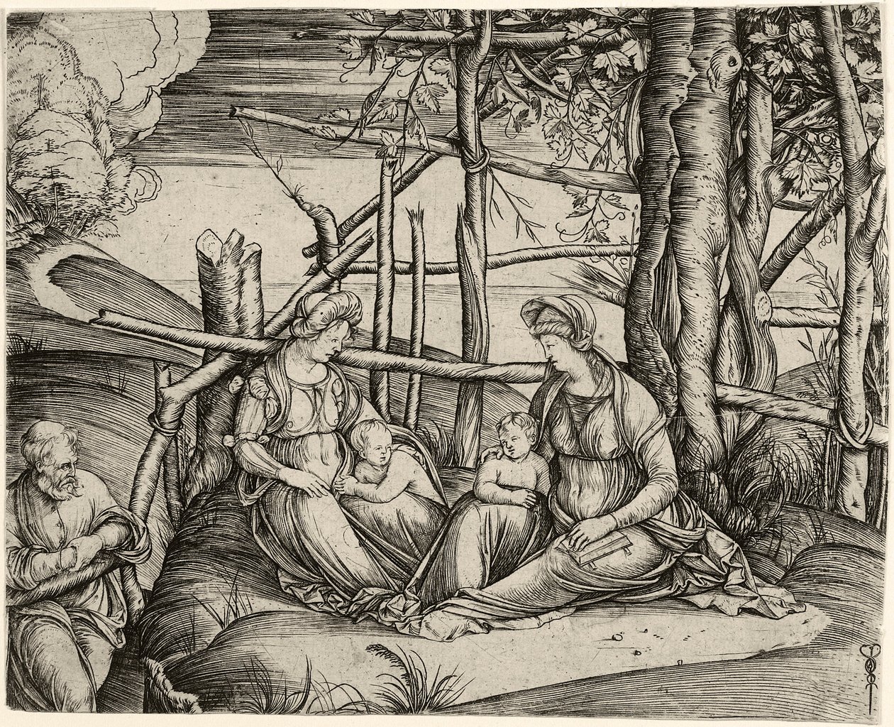 The Holy Family with Saint Elizabeth and the Infant John the Baptist by Jacopo de Barbari