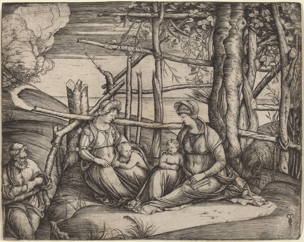 Holy Family with Saint Elizabeth and the Infant Saint John the Baptist by Jacopo de