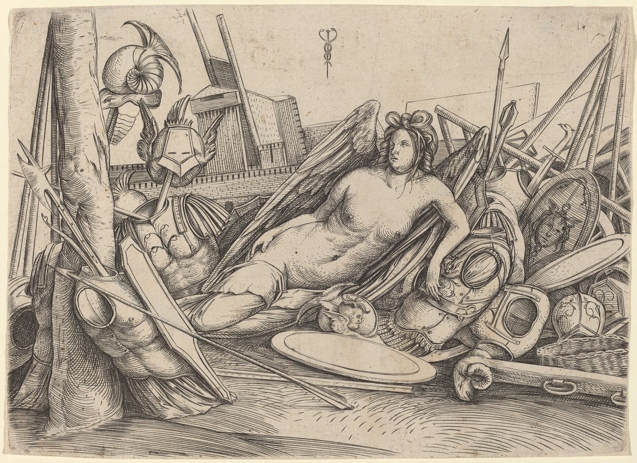 Victory Reclining Amid Trophies by Jacopo de