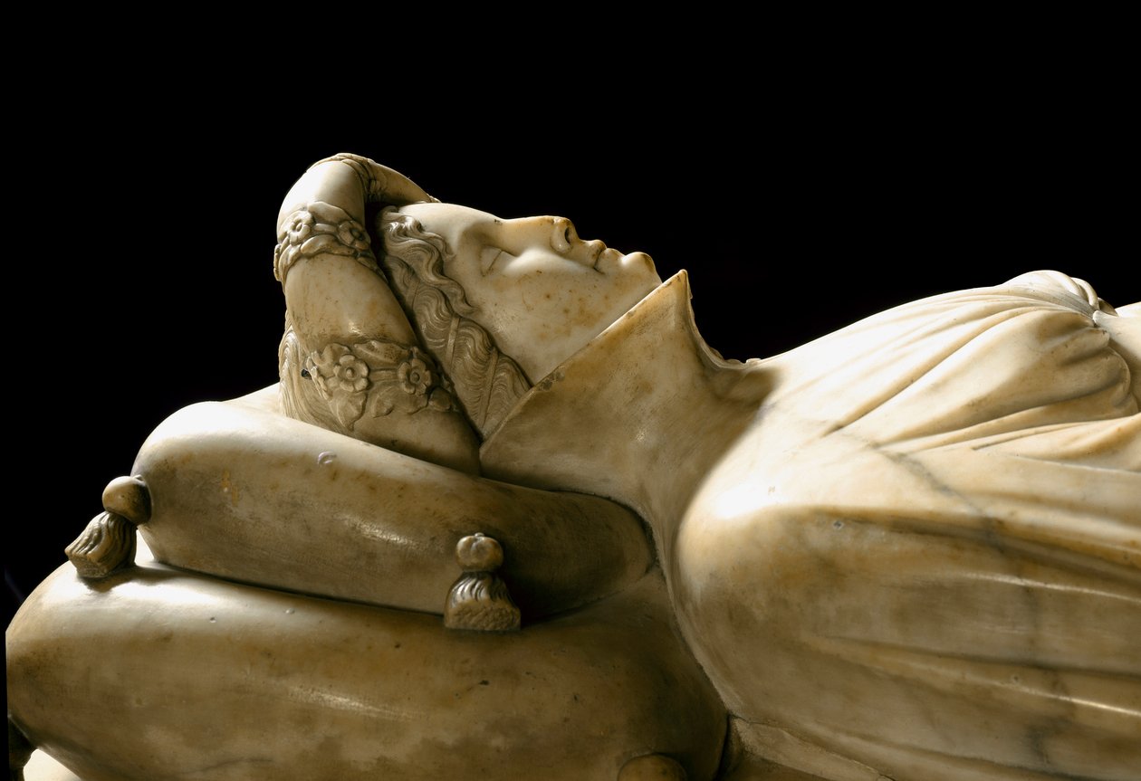 Monument to Ilaria del Carretto (detail) by Jacopo della Quercia