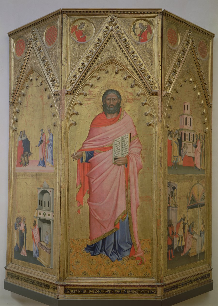 St Matthew and Scenes of His Life by Jacopo di Cione