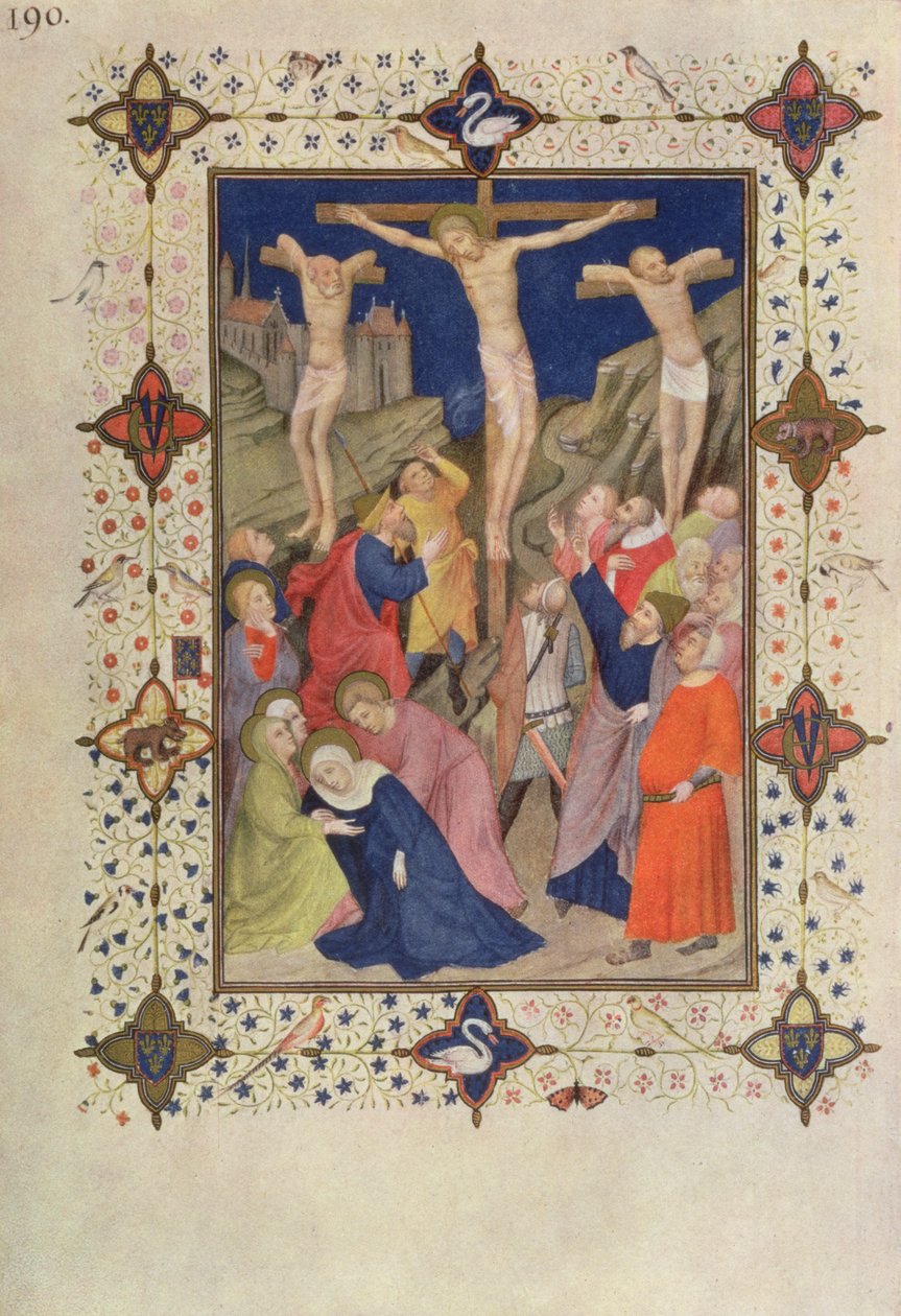Hours of the Cross: None, Jesus on the Cross, from the 'Tres Riches ...