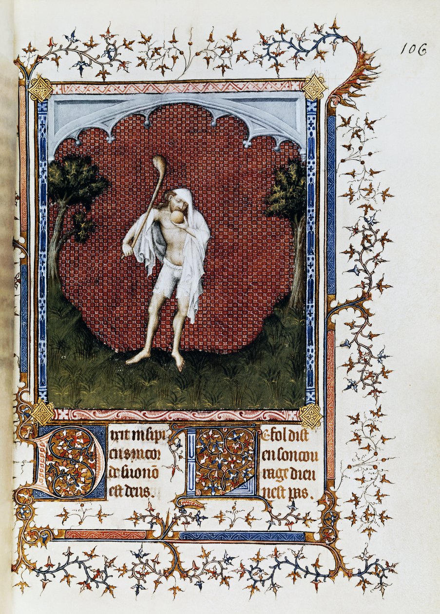 The Crowds, miniature by Jacquemart de Hesdin from Petites Heures of Jean de France, Duc de Berry, ca 1386 by Jacquemart de Hesdin