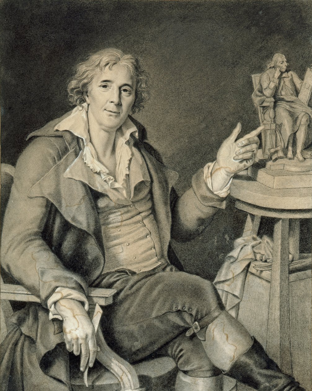 Portrait of Augustin Pajou by Jacques Augustin Catherine Pajou
