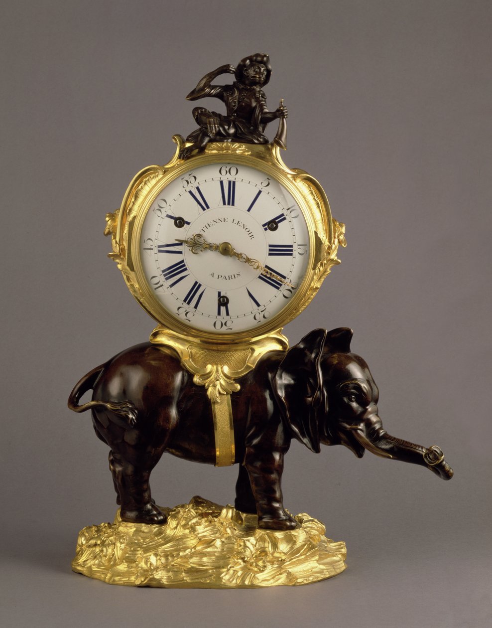 Louis XV Mantel Clock, c.1750 by Jean Jacques Caffieri