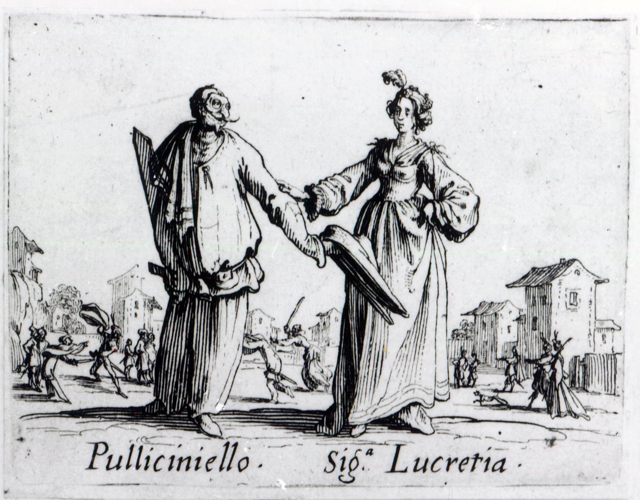 Balli de Sfessania, c.1622 by Jacques Callot