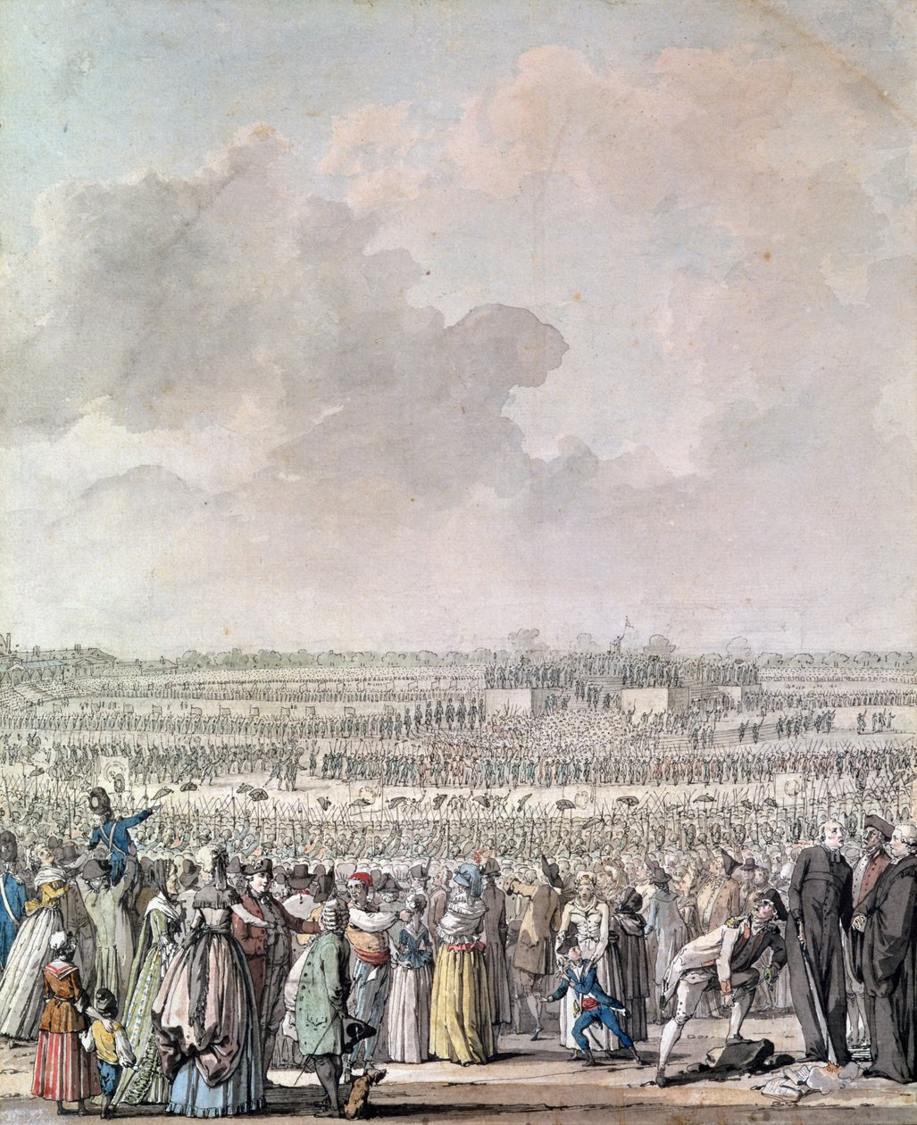 The Festival of the Federation at the Champ de Mars, 14 July 1790 by Jacques Francois Joseph Swebach