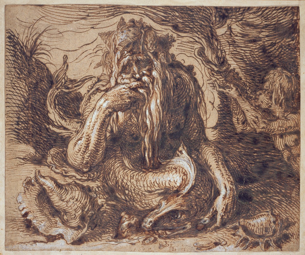 Neptune by Jacques II de Gheyn