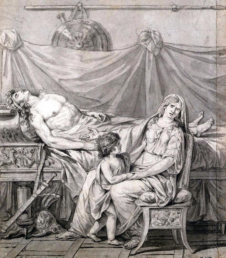 The Grief of Andromache by Jacques Louis David