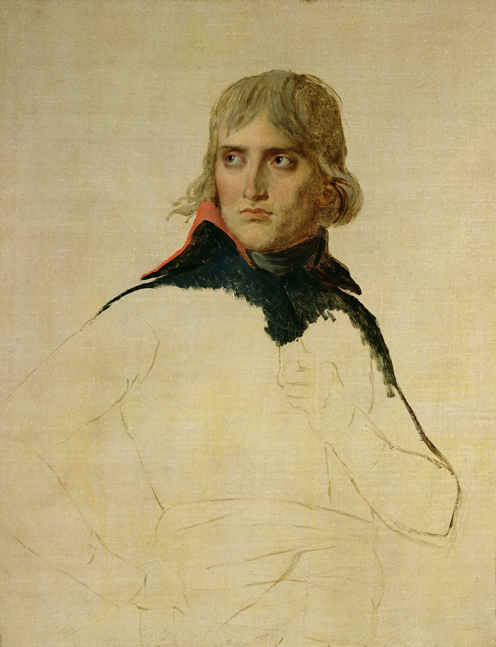 Unfinished Portrait of General Bonaparte by Jacques Louis David